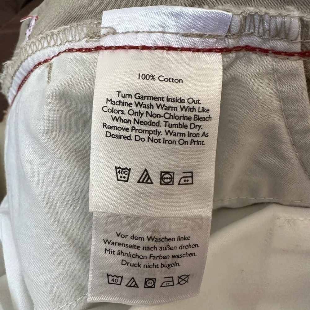 Eddie Bauer US Flag 4th of July Shorts Khaki Size 38 - Picture 5 of 6